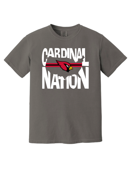 Youth Comfort Colors Cardinal Nation Tee