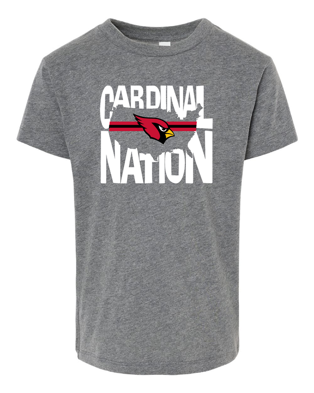 Infant Bella &amp; Canvas Cardinal Nation Tee