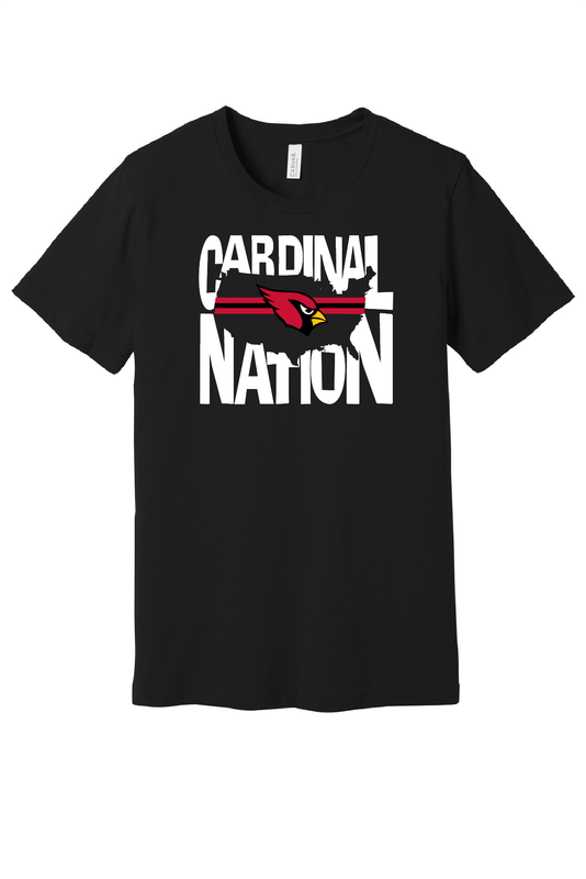 Youth Bella &amp; Canvas Cardinal Nation Tee