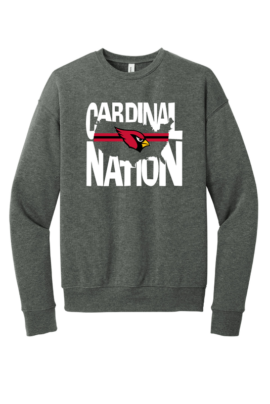 Adult Bella &amp; Canvas Card Nation Oversized Crewneck