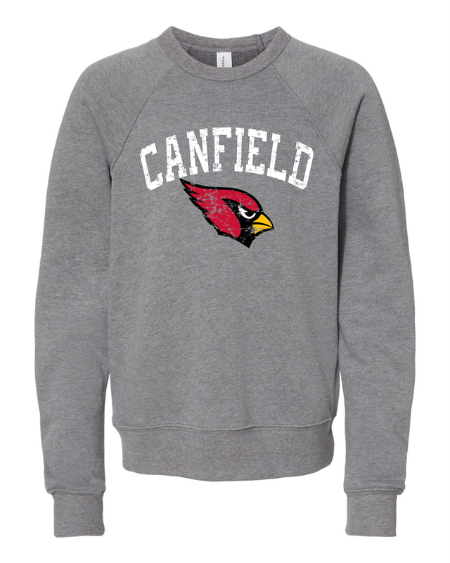 Youth Bella &amp; Canvas Distressed Crewneck