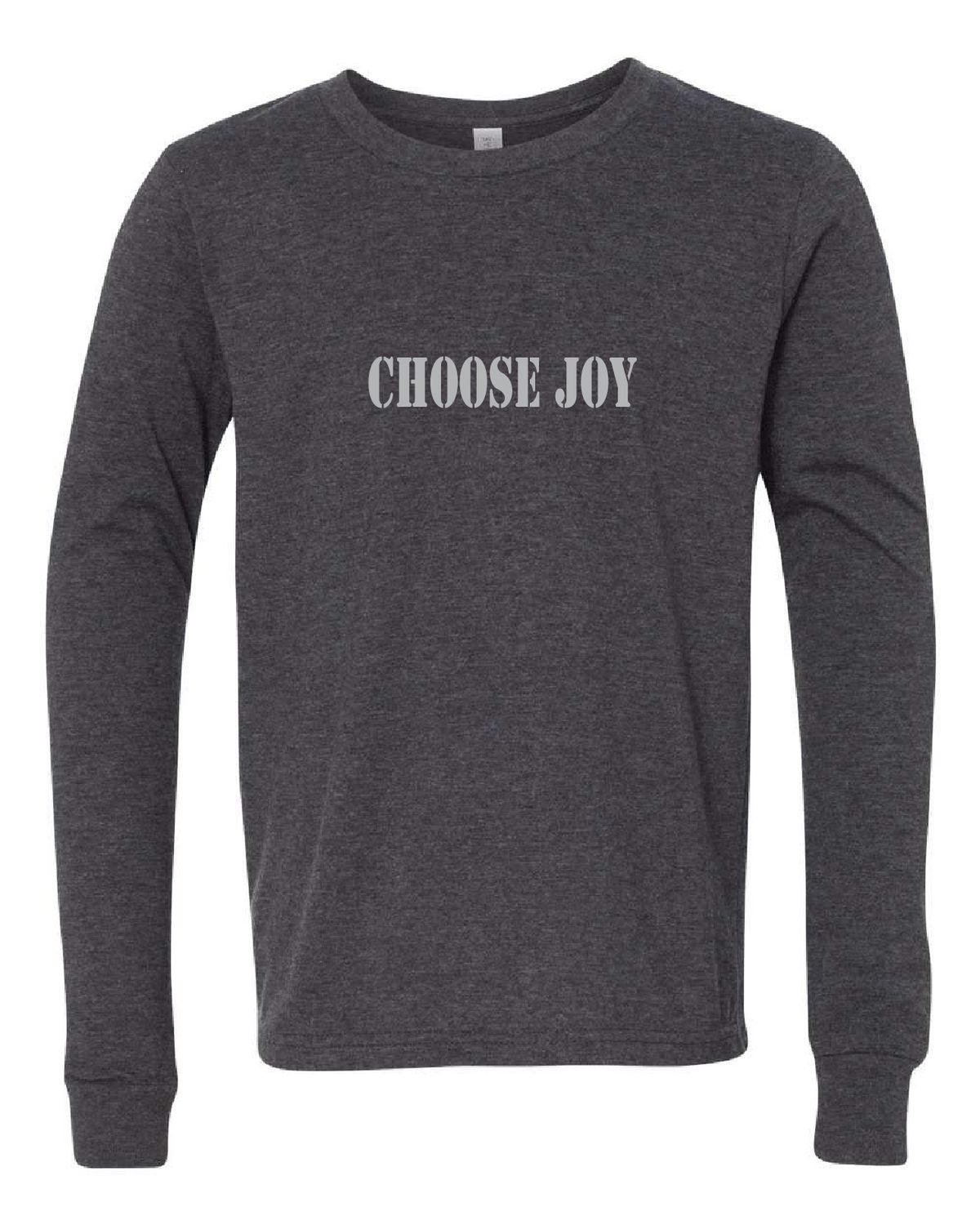 Youth Bella &amp; Canvas Long Sleeve Choose Joy Tee