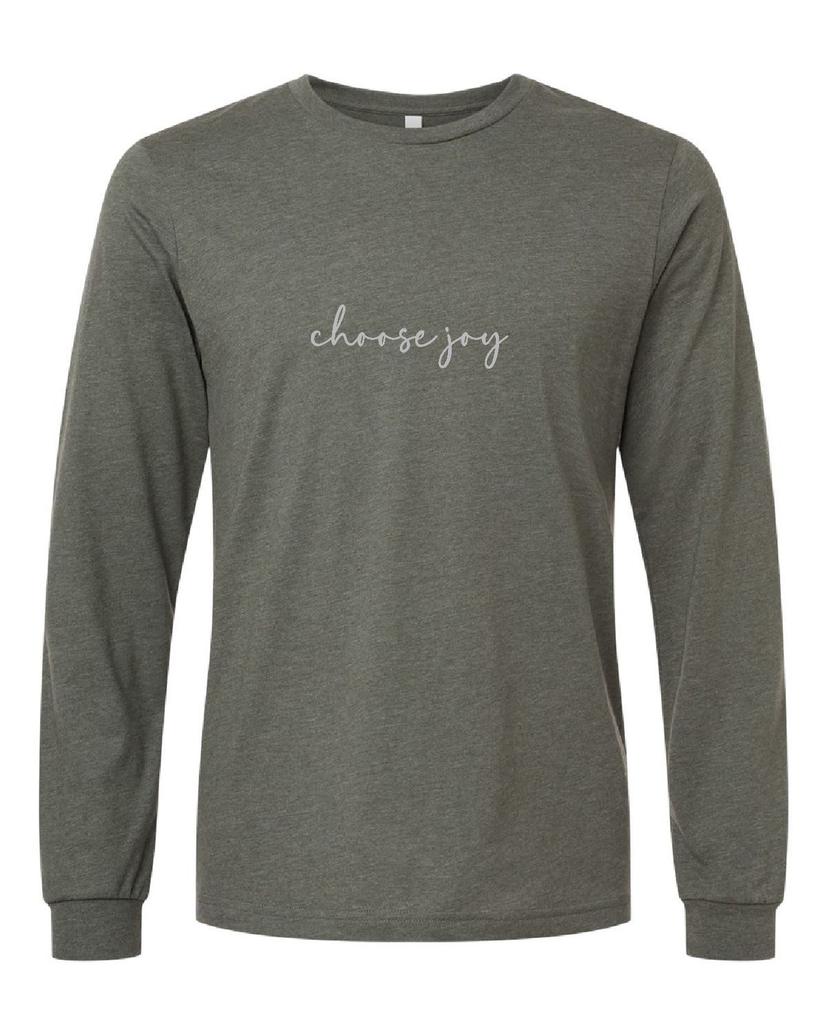 Adult Bella &amp; Canvas Long Sleeve Choose Joy Tee