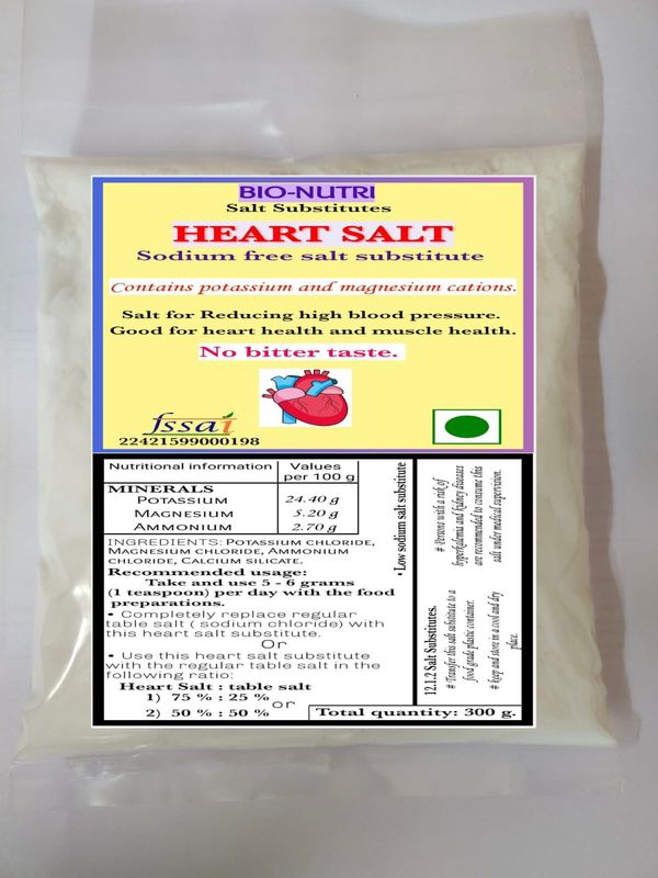 HEART SALT - 300 g - sodium free salt substitute.