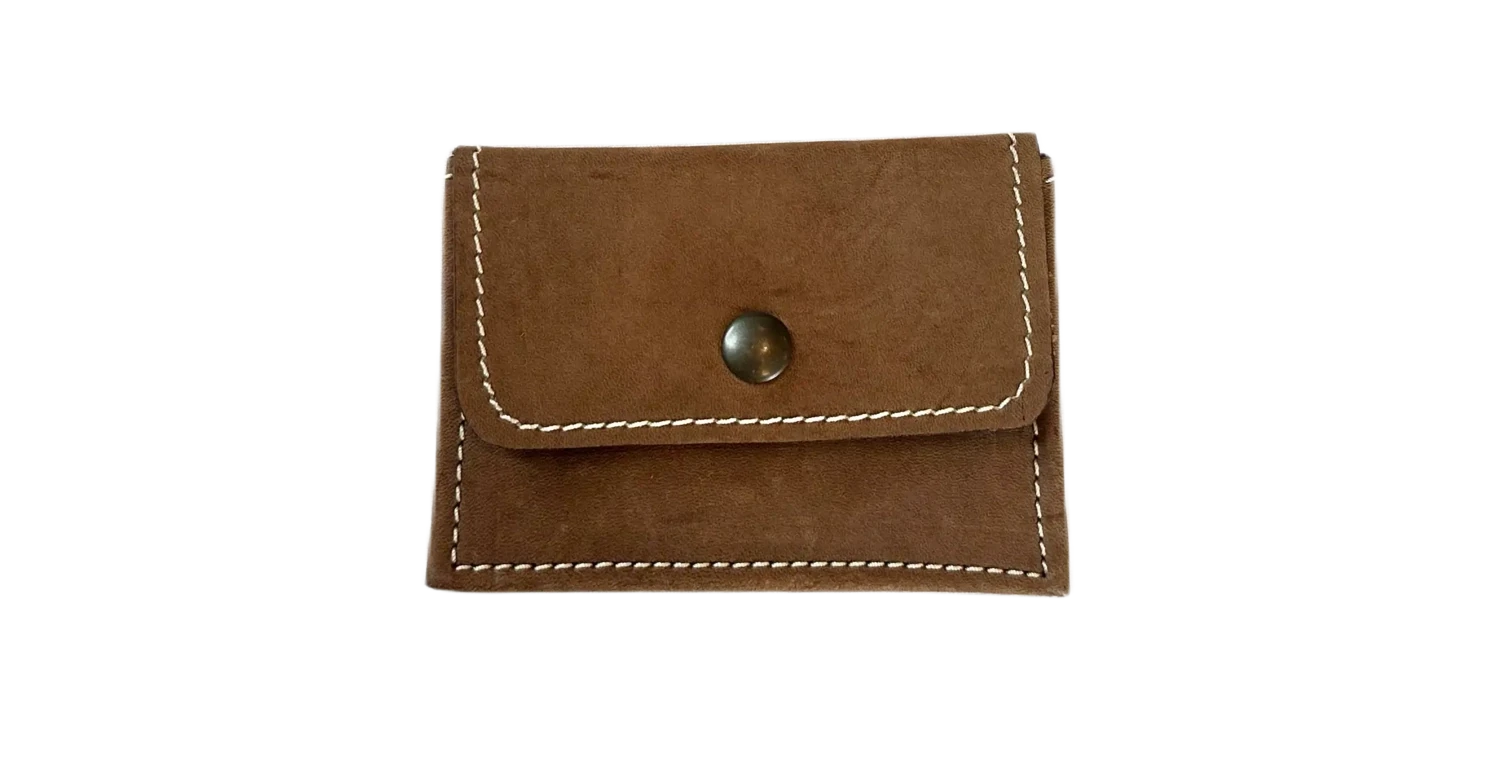 Porte-monnaie/carte, Coloris: Caramel foncé