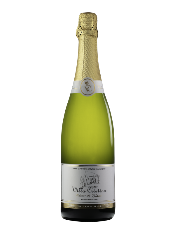 Vinho Espumante Villa Cristina Blanc de Blanc Brut 24 meses 750 mL