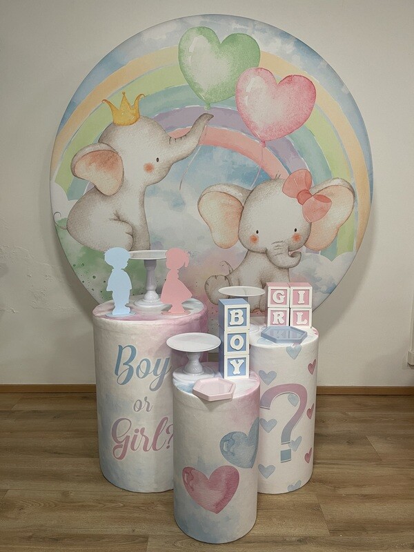 Déco Delivery Baby or Girl l'éléphant