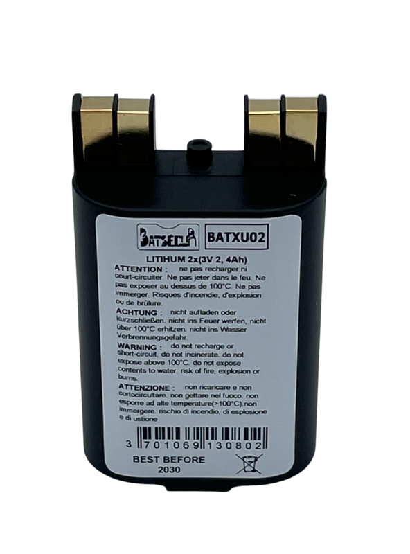 Pile lithium BATXU02 LiMno2 2x 3V 2,4Ah