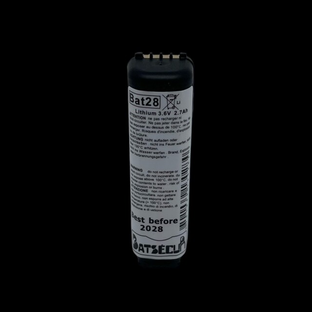 Pile lithium unitaire BAT28 BAT38
LiSoCl2 3,6V 2,7Ah