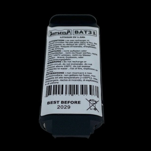 Pile lithium unitaire BAT31
LiFeS2 3V 1Ah