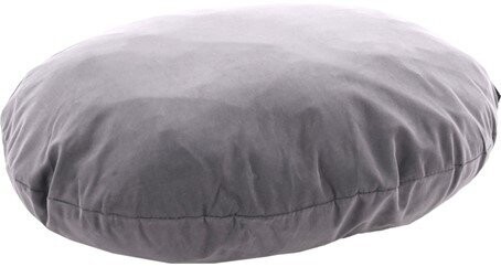 COUSSIN OVALE + FERMETURE ECLAIR GRIS 80x62x8CM