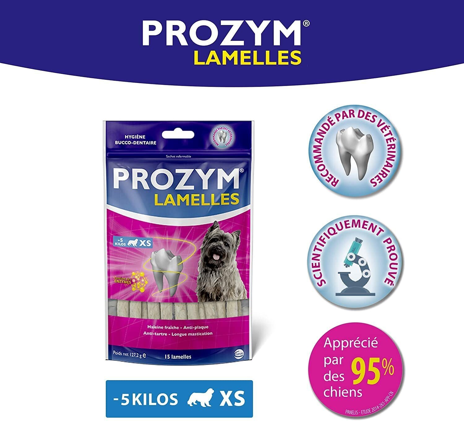 LAMELLES PROZYM XS 15 LAMELLES
