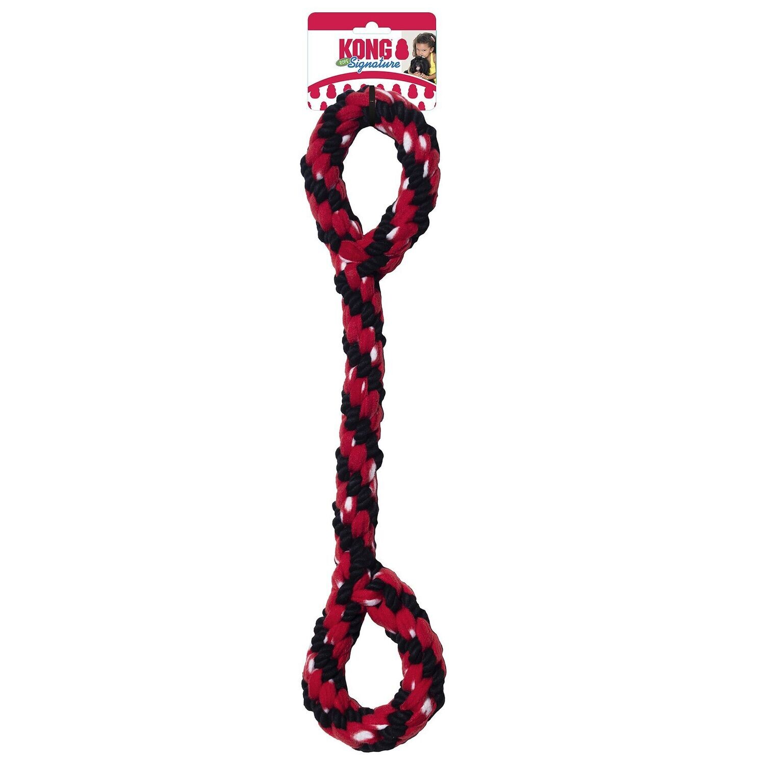 KONG® JOUET SIGNATURE ROUGE CORDE À TIRER