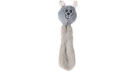 JOUET LULU SOURIS AVEC BALLE GRIS CLAIR