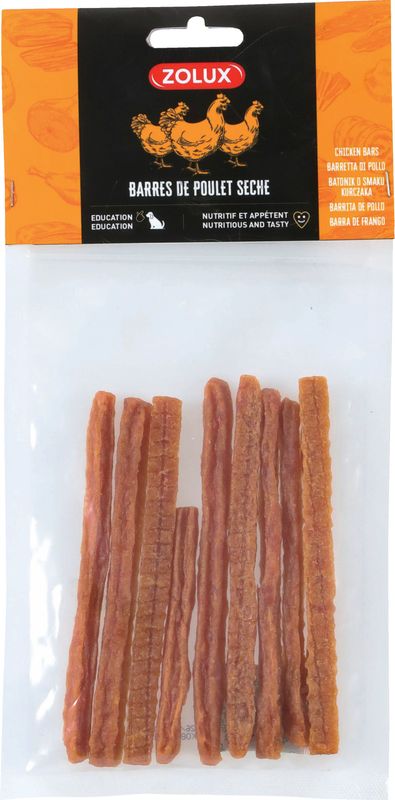 Barres de poulet séchées 100G