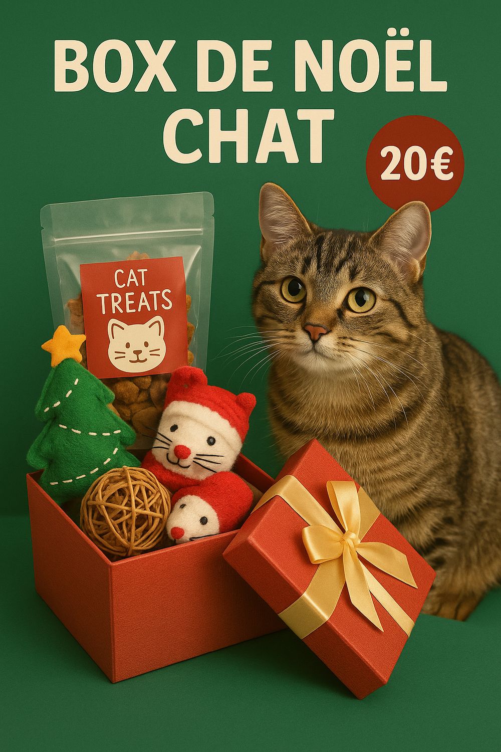 BOX DE NOËL  20 EUROS  CHAT
