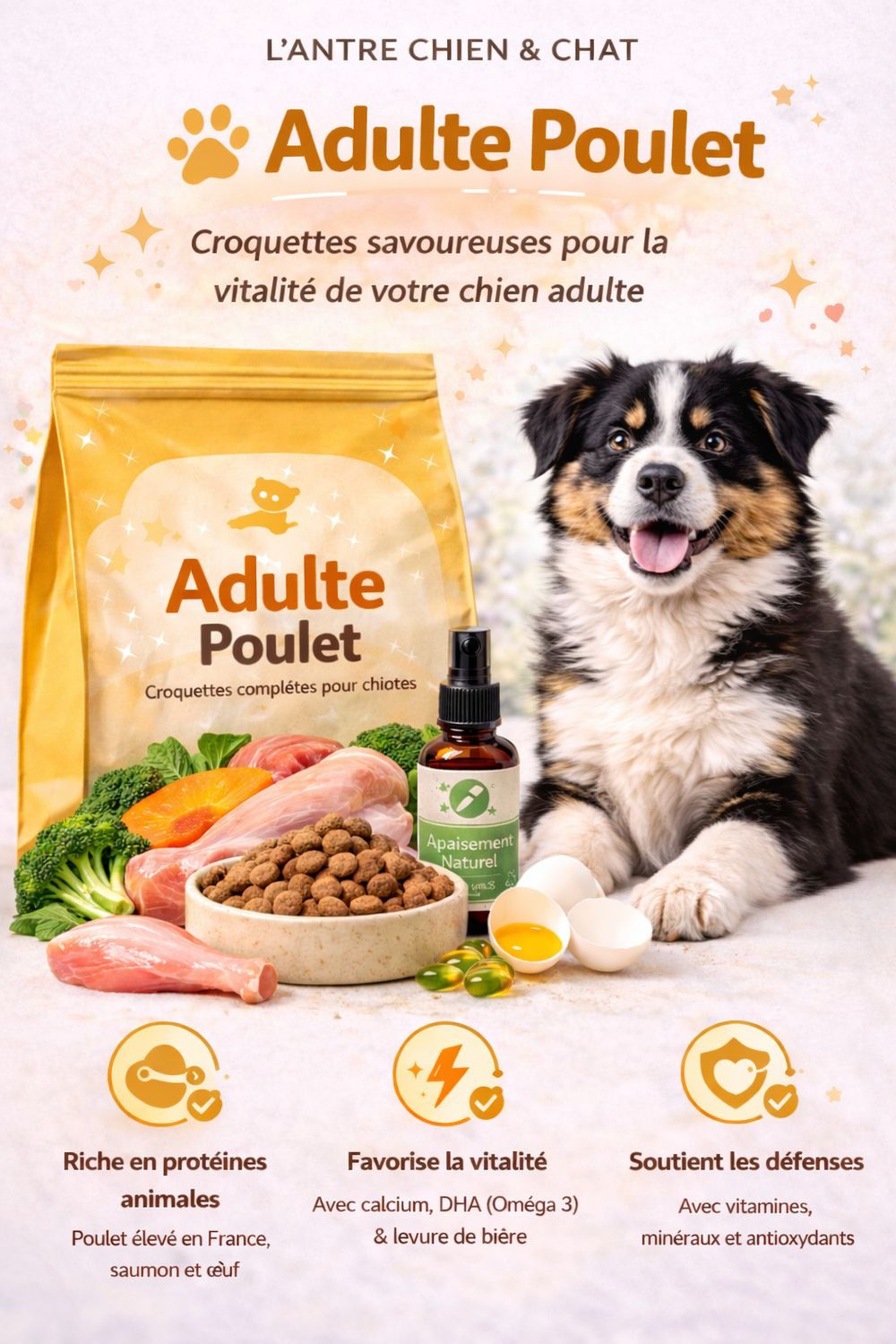Recette ADULTE POULET/AGNEAU 20KG
