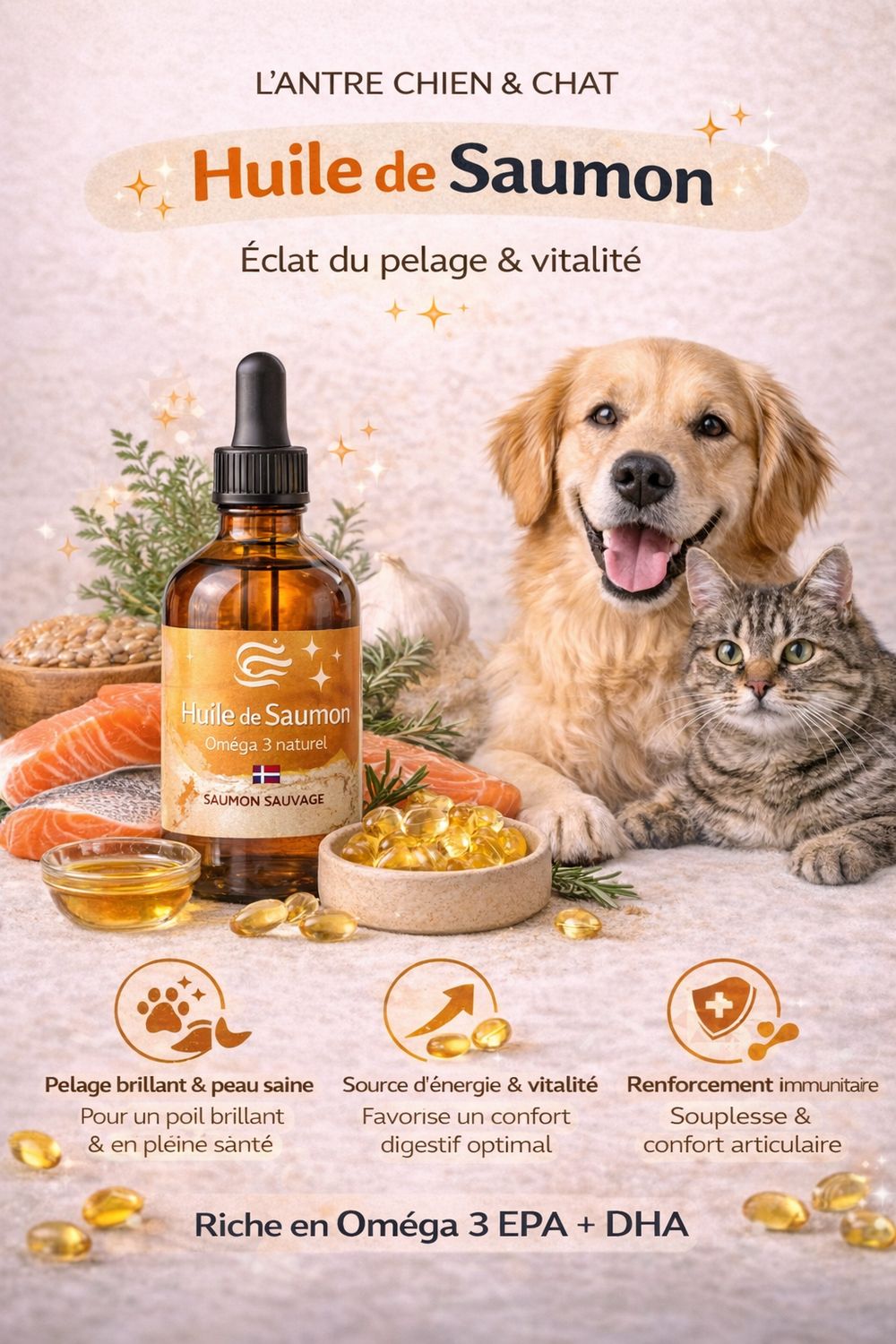 HUILE DE SAUMON 220ML