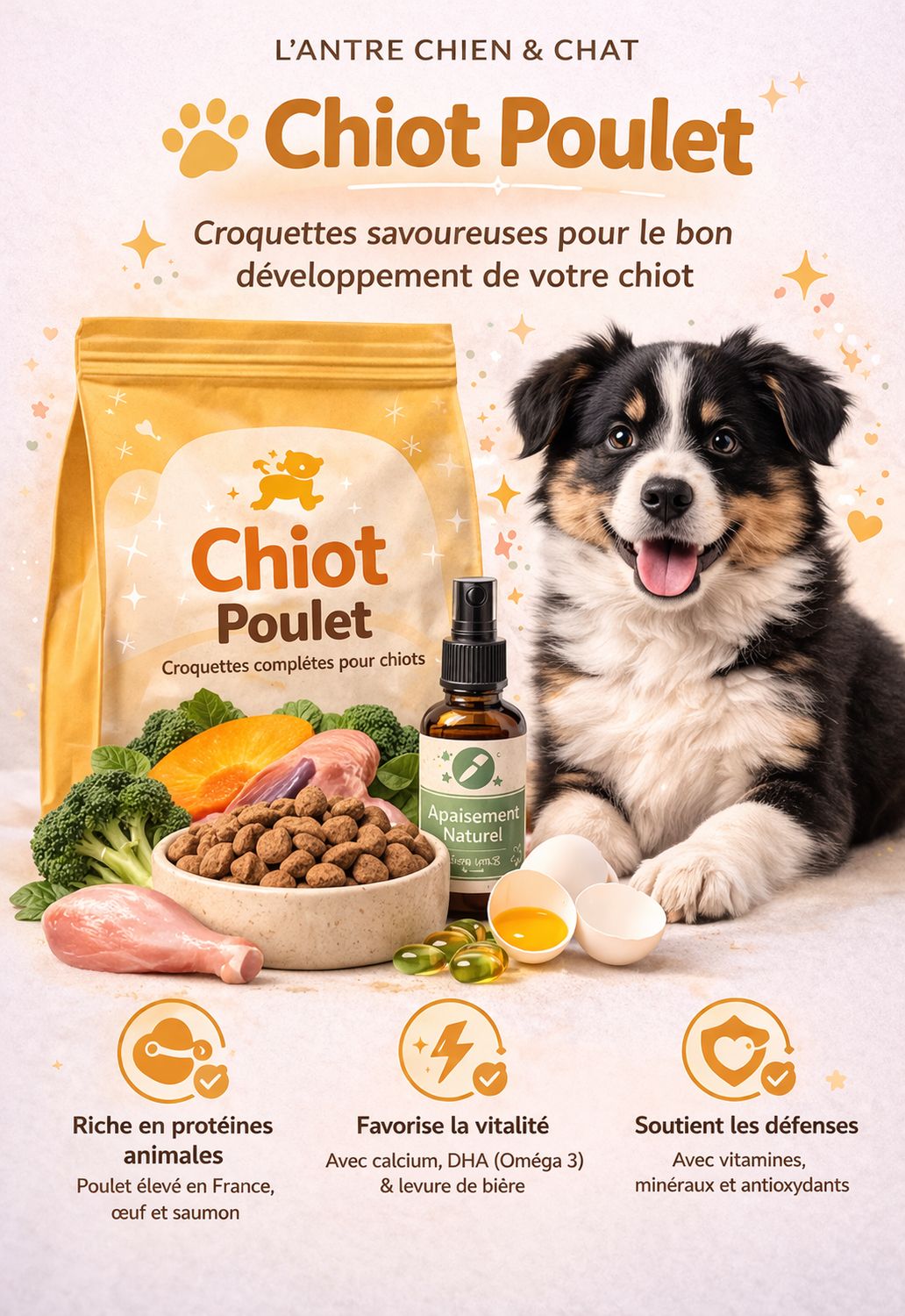 Recette PUPPY POULET/AGNEAU 2.5KG