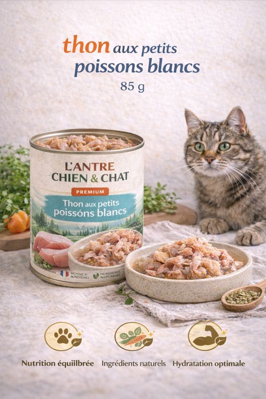 thon aux petits poissons blancs, 85 g thon aux petits poissons blancs, 85 g