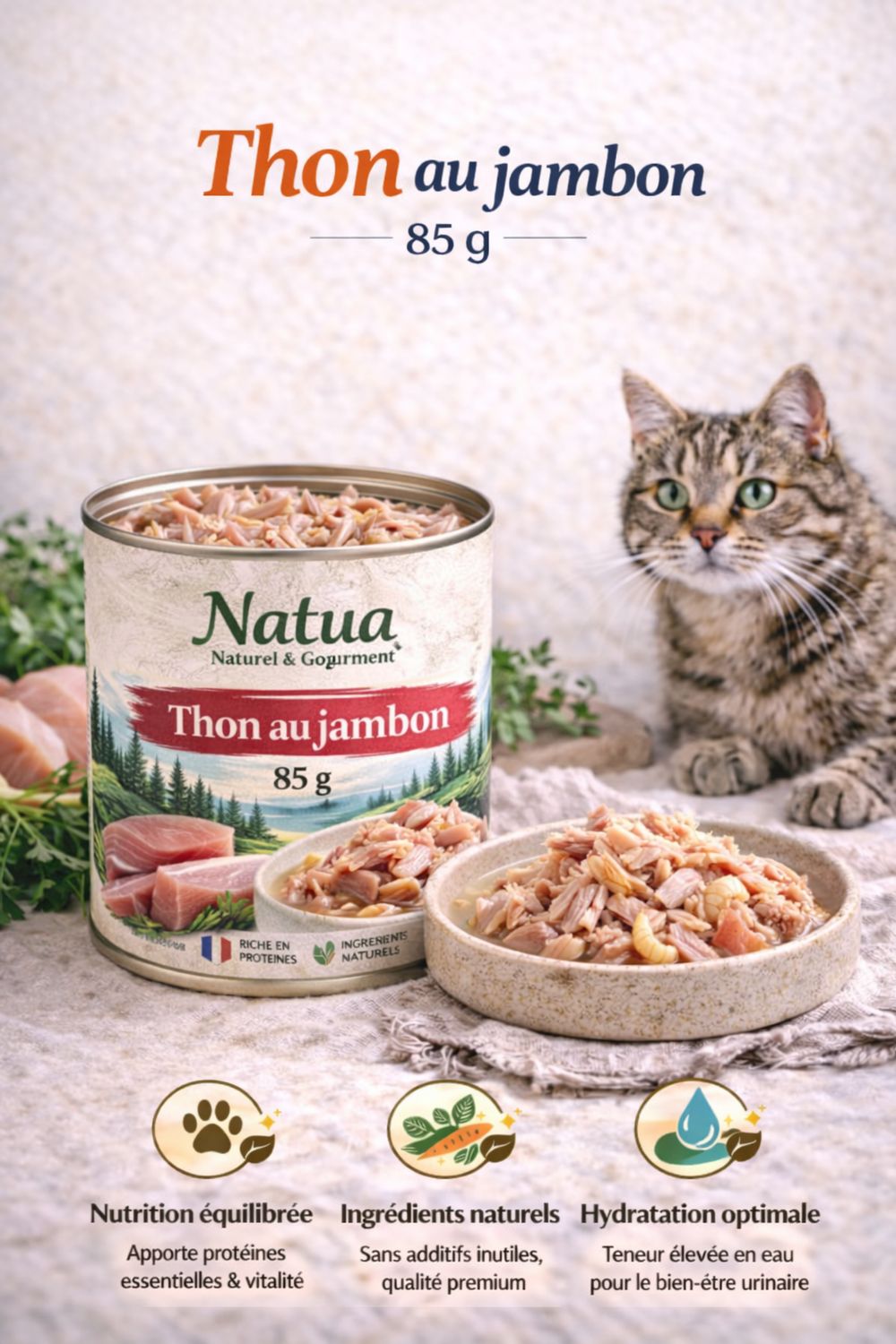 thon au jambon, 85 g