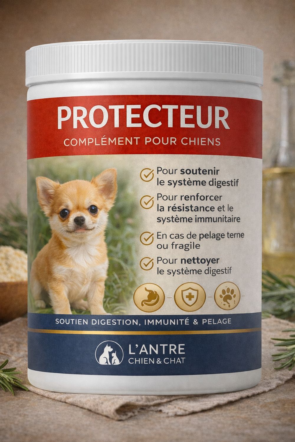PROTECTEUR PETIT CHIEN 60 BISCUITS