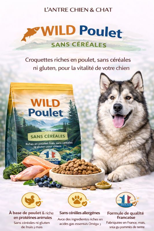 Recette WILD MÉDIUM SANS CEREALES 2kg