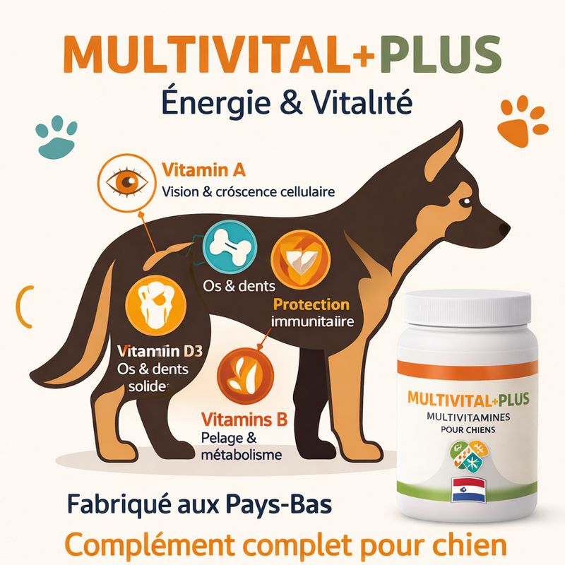 MULTIVITAMINE MOYEN ET GRAND CHIEN 120B