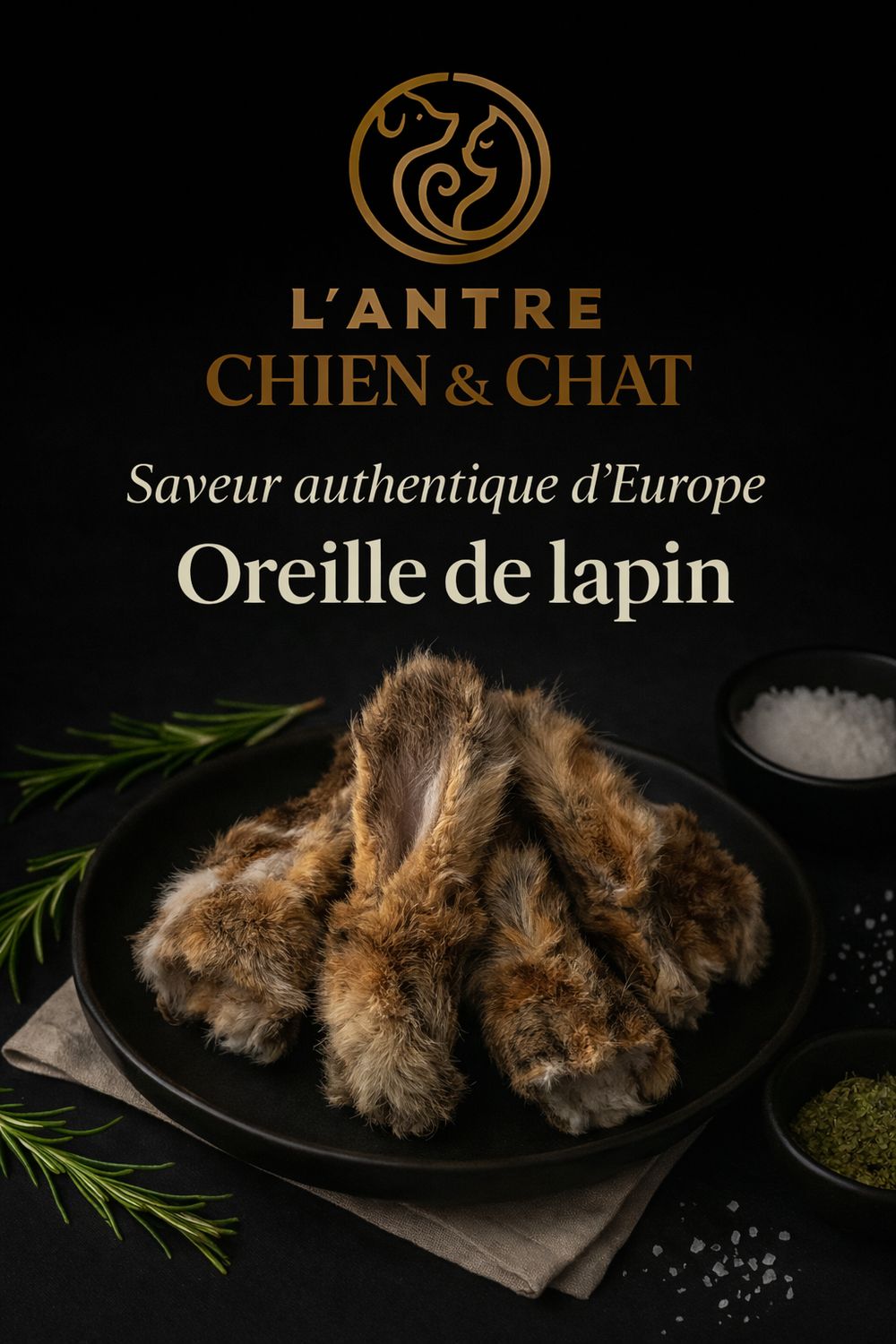 OREILLE DE LAPIN AVEC POILS 200 G