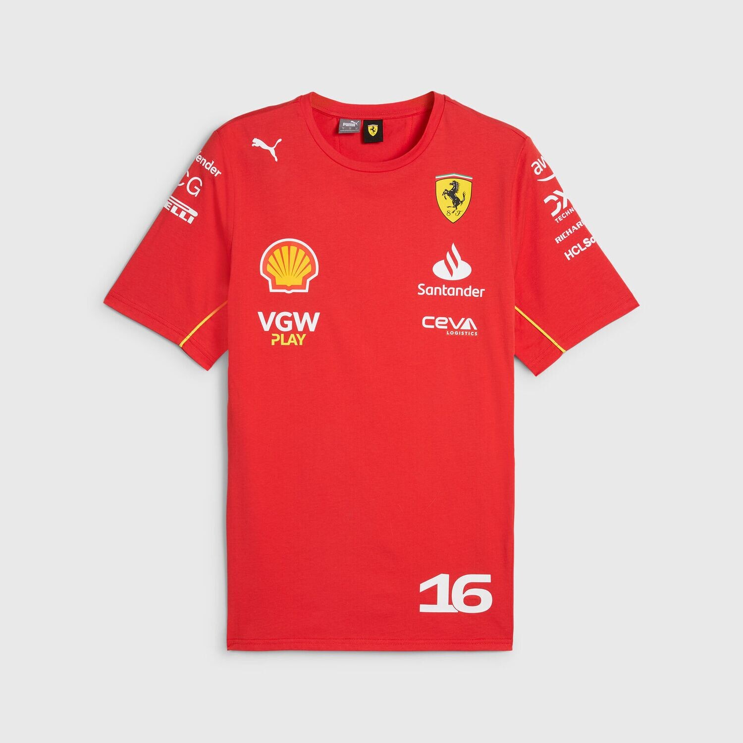 Scuderia Ferrari Camiseta Oficial Charles Leclerc 2024