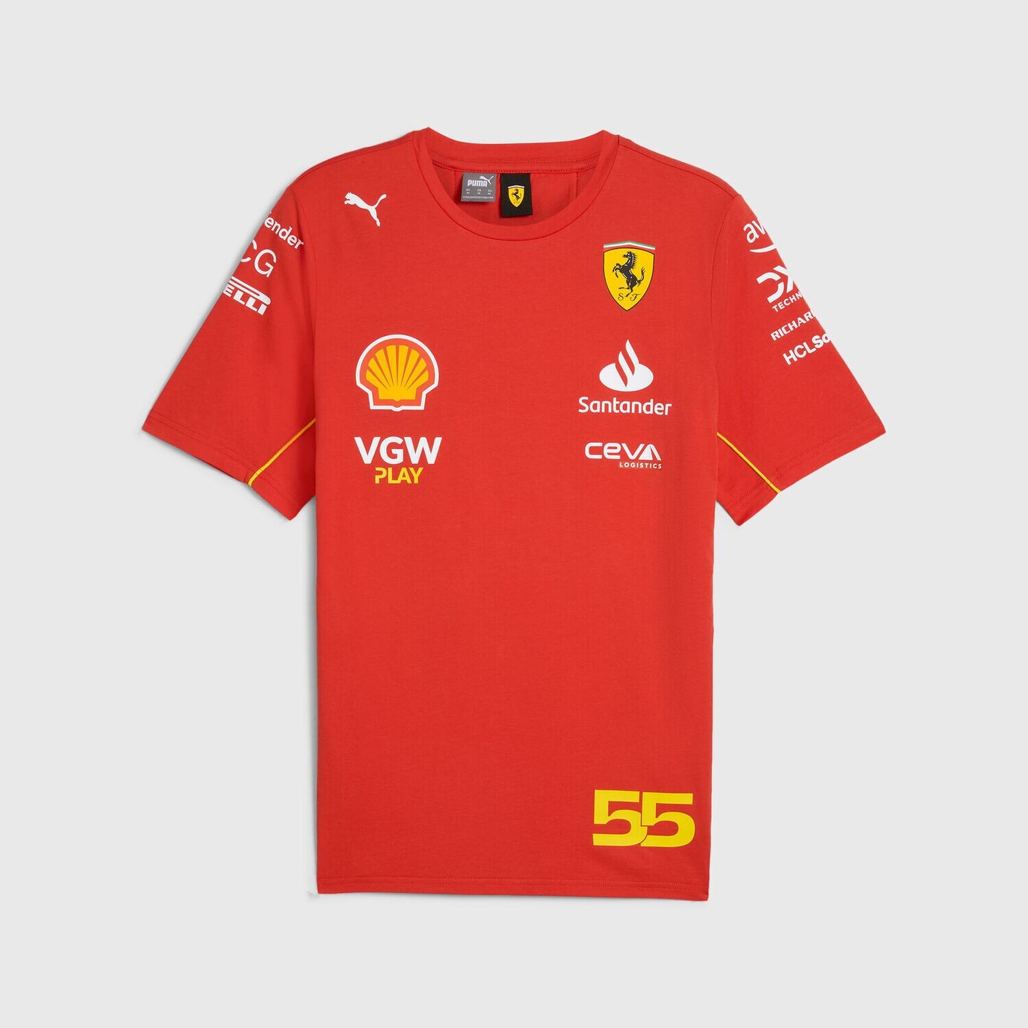 Scuderia Ferrari Camiseta Oficial Carlos Sainz 2024