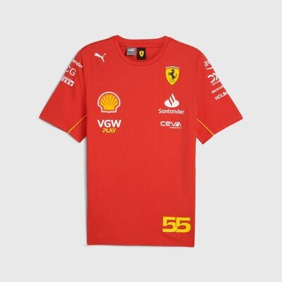 Scuderia Ferrari Camiseta Oficial Carlos Sainz 2024
