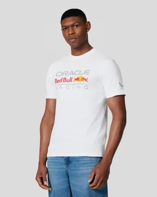 Red Bull Racing Linear Graphic T-Shirt - White