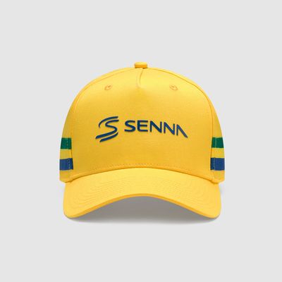 Ayrton Senna Stripe Cap - Yellow