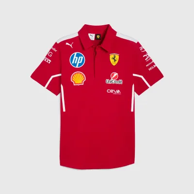 Scuderia Ferrari Polo Oficial Mujer 2025