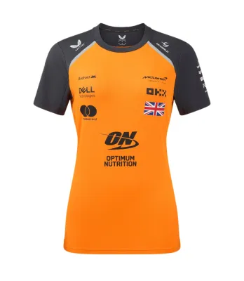 McLaren Camiseta Oficial Lando Norris Mujer 2025 - Papaya