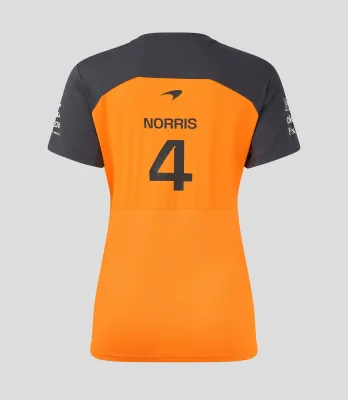 McLaren Camiseta Oficial Lando Norris Mujer 2025 - Papaya