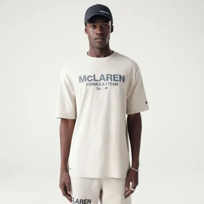 McLaren Camiseta Oversized Wordmark - Stone