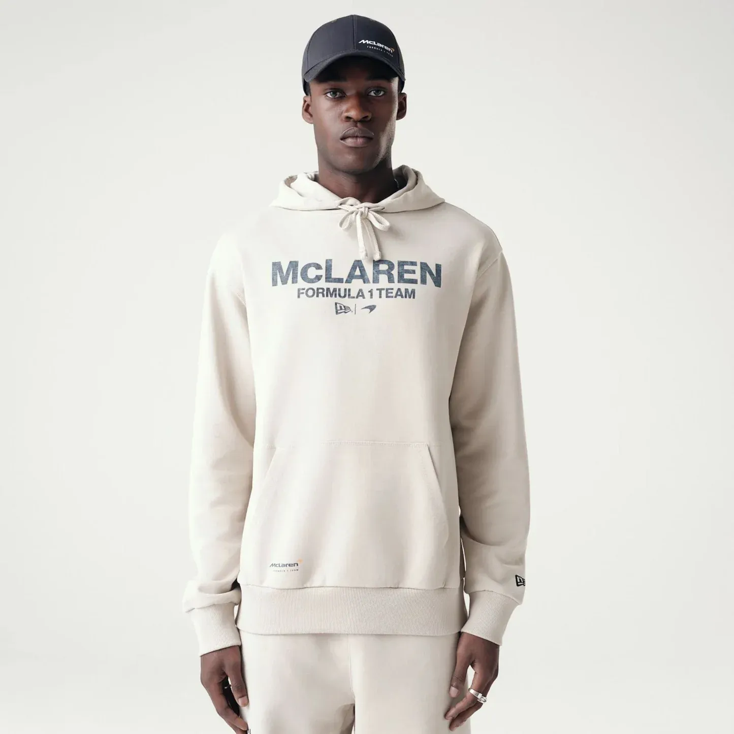 McLaren Hoodie Oversized Wordmark - Stone