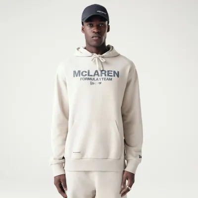 McLaren Hoodie Oversized Wordmark - Stone