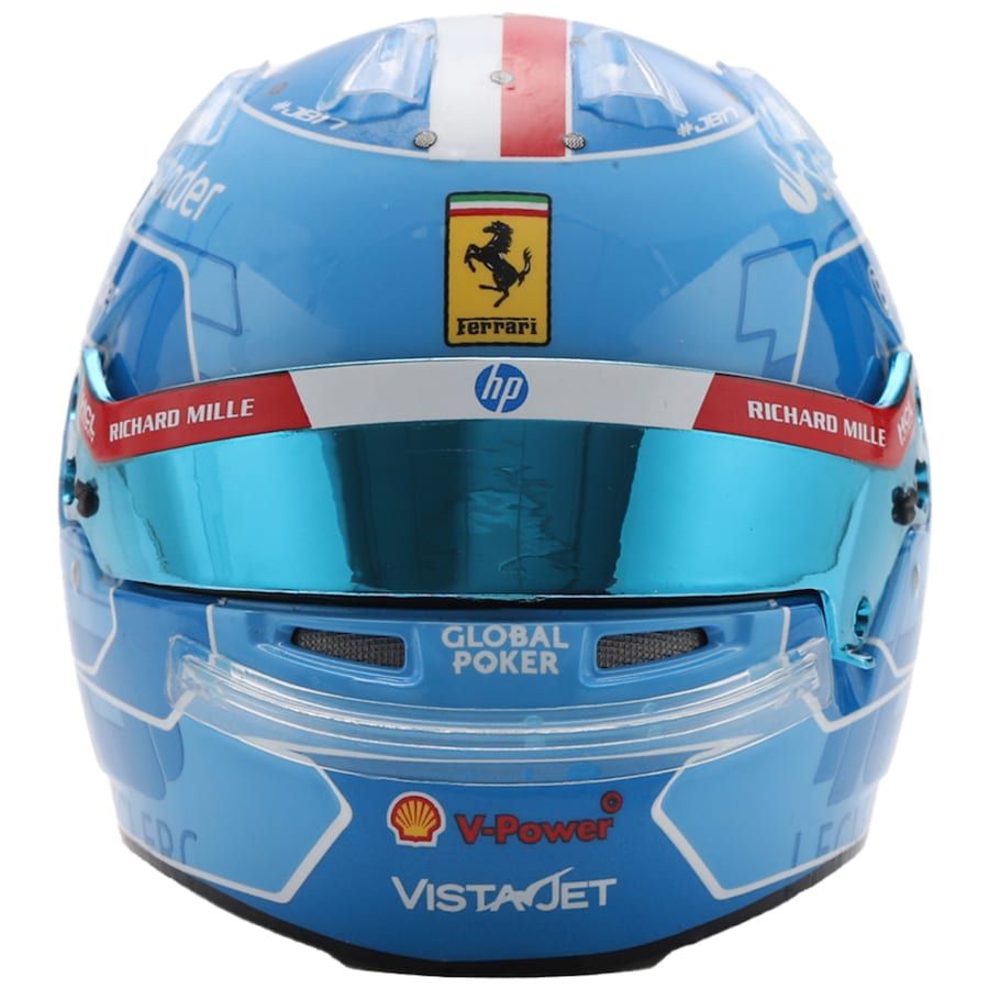 Charles Leclerc Miami GP 2025 Mini Helmet 1:5