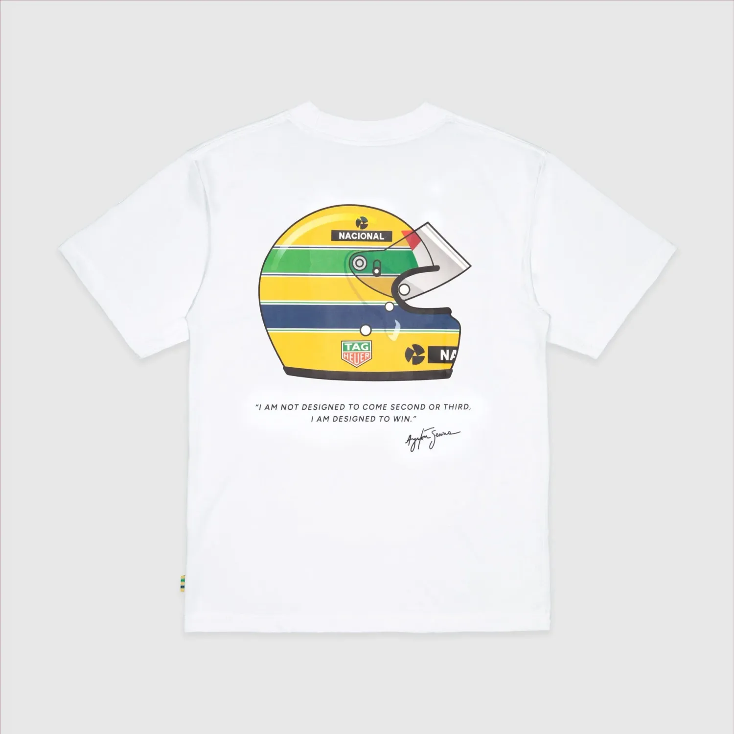Ayrton Senna X Tag Heuer Camiseta Oversized - White