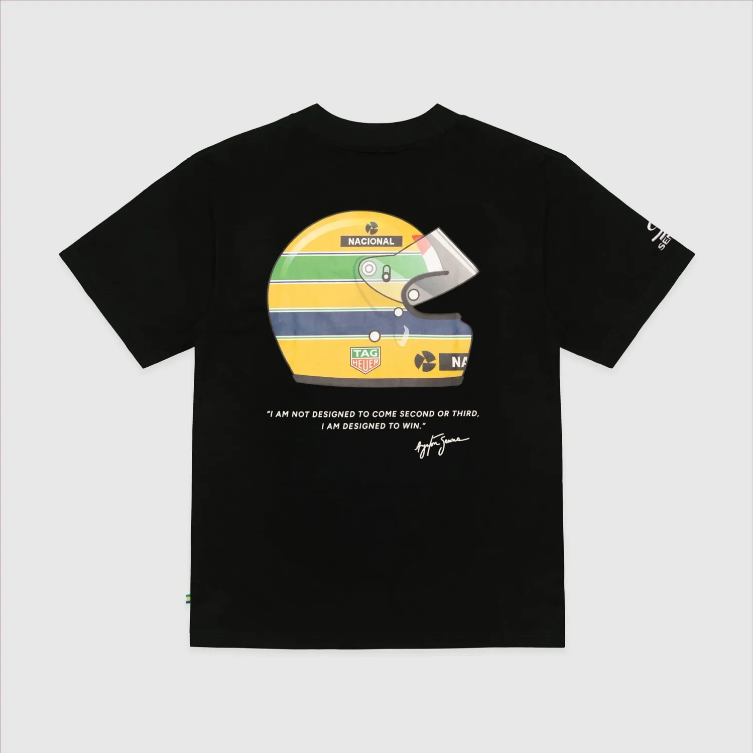 Ayrton Senna X Tag Heuer Camiseta Oversized - Black