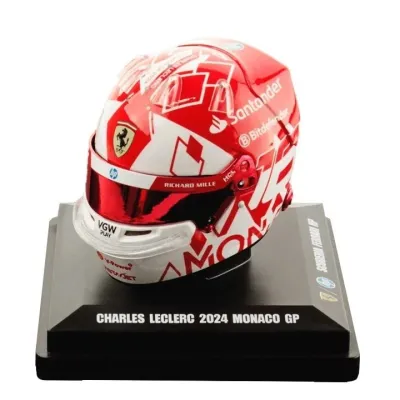 Charles Leclerc 2024 Mónaco GP Mini Helmet 1:5