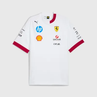 Scuderia Ferrari Camiseta Oversized 2025 - White