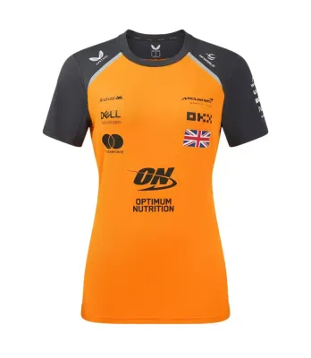McLaren Camiseta Oficial Lando Norris Mujer 2025 - Papaya