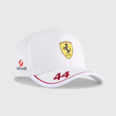 Scuderia Ferrari Gorra Oficial Lewis Hamilton 2025 - White