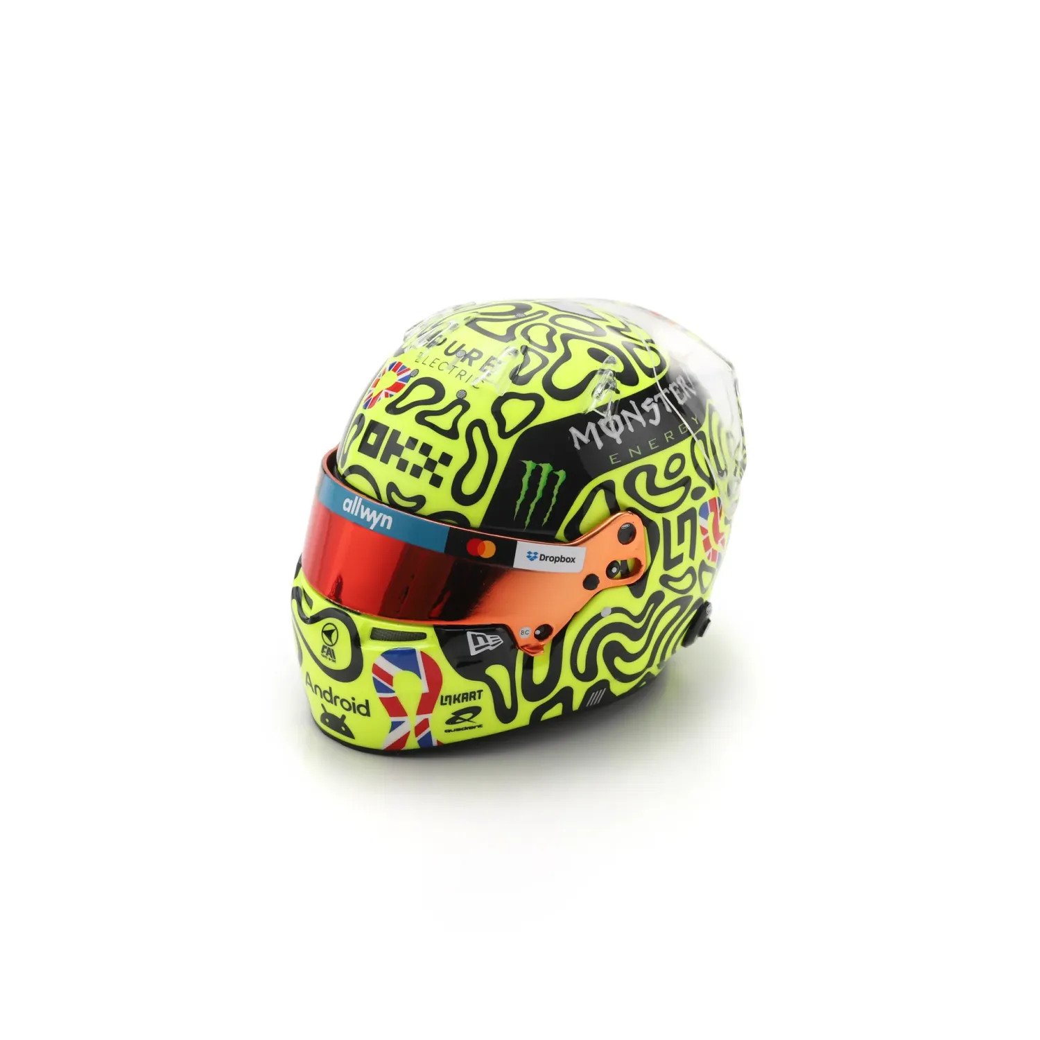 Lando Norris British GP 2025 Mini Helmet 1:5