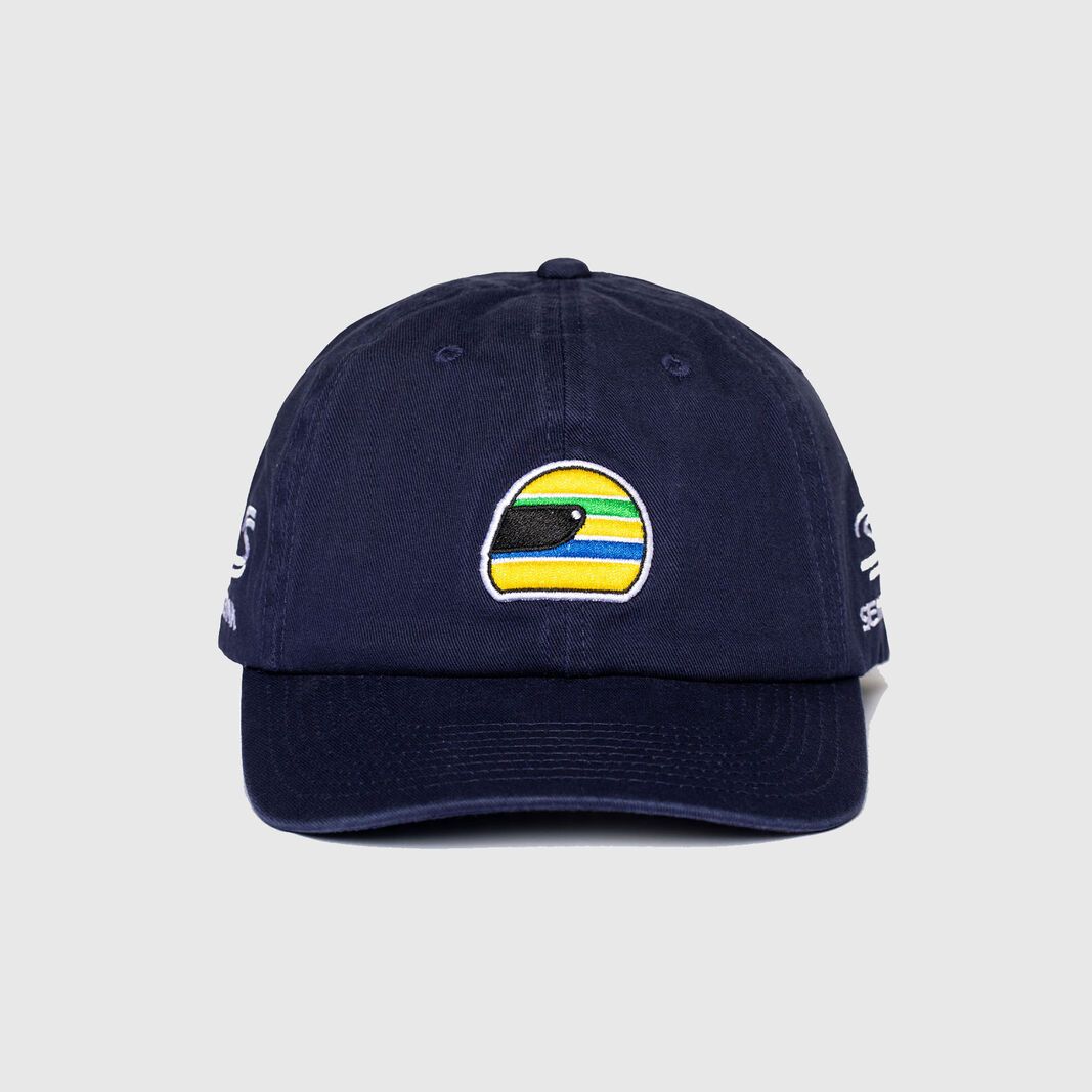Ayrton Senna Helmet Washed Cap