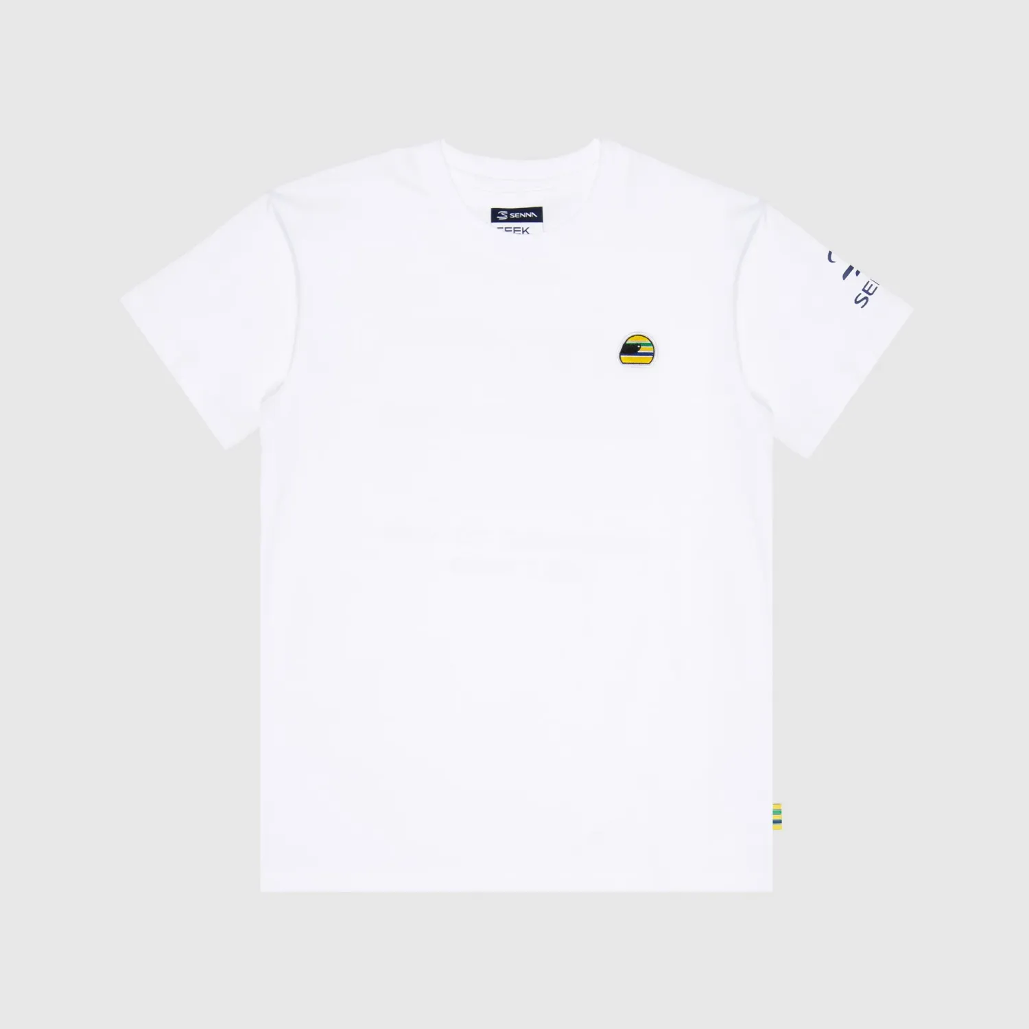 Ayrton Senna Helmet T-shirt - White